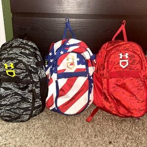 Youth Under Armour small Backpacks ($18 each)